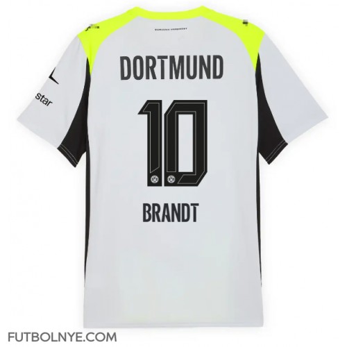 Camiseta Borussia Dortmund Julian Brandt #10 Visitante Equipación 2025-26 manga corta